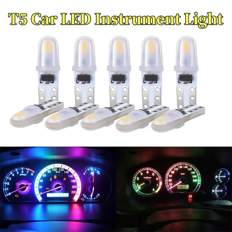 หลอดไฟ T5 Led W3W 2SMD 3014 12V อุปกรณ์เสริม สําหรับรถยนต์