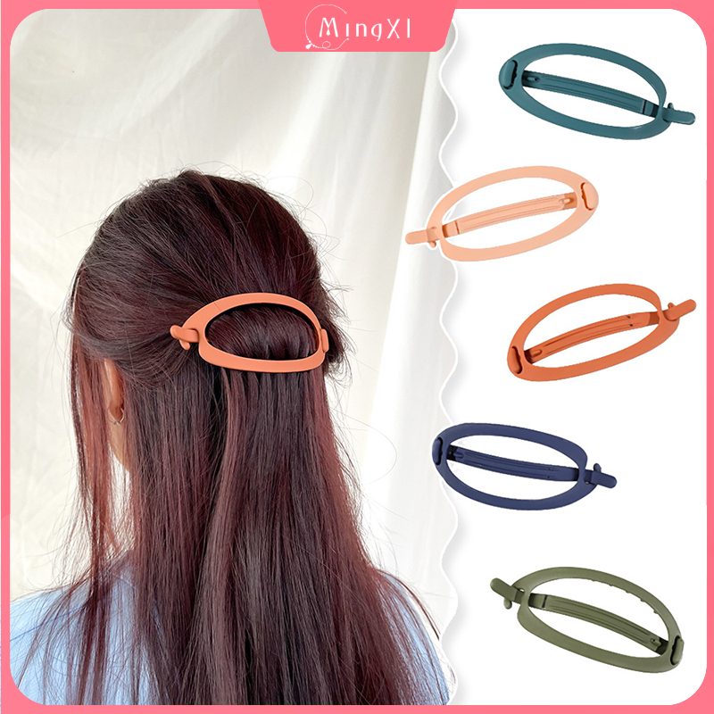 กิ๊บติดผม ทรงเรขาคณิต ทรงสี่เหลี่ยม ขนาดใหญ่ แบบเรียบง่าย สไตล์เกาหลี แฟชั่นสําหรับผู้หญิง