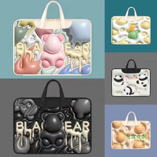 ⭐️Gloomy Bear⭐️ Laptop Bags PU Computer Bag Waterproof Sleeve 13.3 Laptop Case 14 inch15 15.6inches