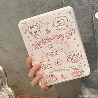 360° เคส ลายคิตตี้ พร้อมช่องใส่ดินสอ หมุนได้ สําหรับ iPad Air 5 4 10.9 Case Pro 11 12.9 Mini 6 8.3in 2019 10.2 8 9th 2022 รุ่น 10th