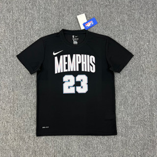 เสื้อยืดแขนสั้น ผ้าเรยอน ระบายอากาศได้ดี แห้งเร็ว ลายทีม NBA Grizzlies Warm Up Team Jersey Derrick Rose # 23 สําหรับผู้ชาย