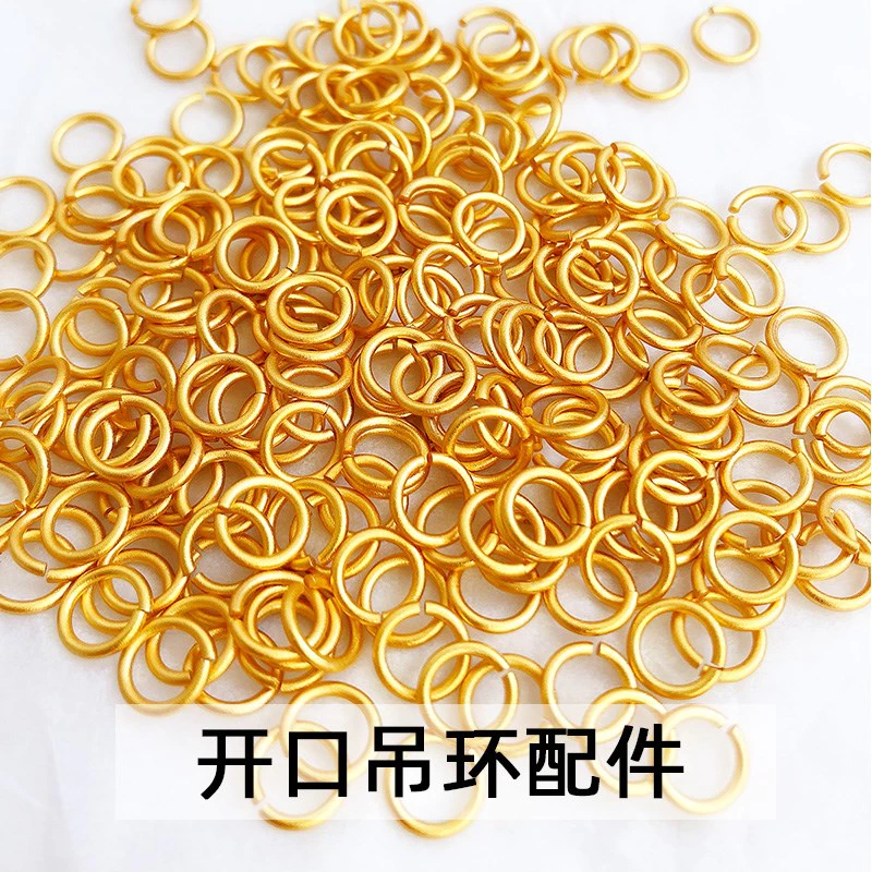 อะไหล่เครื่องประดับ DIY แหวนเปิด จี้ทองแดงชุบทอง 20 ชิ้น thumbnail 10