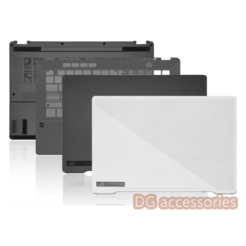 เคสใหม ่ สําหรับ Asus ROG Zephyrus G14 GA401 รุ ่ น LCD ฝาหลังด ้ านบน A side/ B side Bezel/ C ด ้ านข ้ าง Palmrest cover/ D ด ้ านข ้ างด ้ านล ่ างกรณีเปลือกคีย ์ บอร ์ ดบานพับ