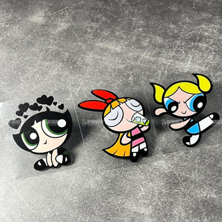 สติกเกอร์ ลายการ์ตูนอนิเมะ Powerpuff Girls น่ารัก กันน้ํา สําหรับติดตกแต่งกระจก หน้าต่าง กระเป๋าเดินทาง คอมพิวเตอร์ รถยนต์