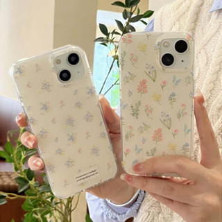 เคสโทรศัพท์มือถือแบบแข็ง กันกระแทก ลายดอกไม้น่ารัก หรูหรา สําหรับ iPhone 11 14PROMAX 12PROMAX 13PROMAX 14 14PRO