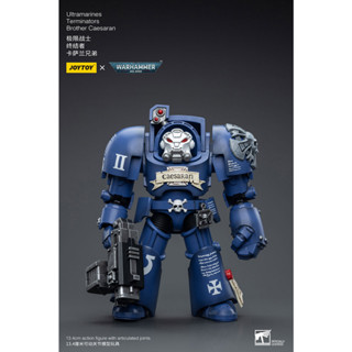 【Su baby】JOYTOY Warhammer 40K Ultramarines Terminators Brother Caesaran 1/18 Scale Figure