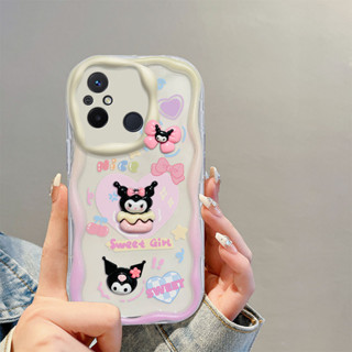 เคสโทรศัพท์มือถือ แบบนิ่ม ลายการ์ตูน Kuromi สําหรับ Redmi 12C 11A 10 10C 9A 9T 9C A1 A2