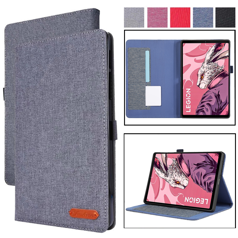 Lenovo Legion Y700 8.8" 2023 TB-320F 2022 TB-9707F Tablet Cover Classic Denim PU Leather Case with Function Stand Flip Case