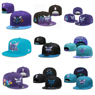 NBA Charlotte Hornets หมวกเสื้อกีฬากลางแจ้งแบบปรับได้