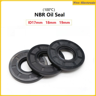 10Pcs NBR Oil Seal Framework  ID 17mm 18mm 19mm OD 4-32mm Thickness 4-10mm Nitrile Butadiene Rubber Gasket Sealing Ring แหวนยางซีลปะเก็น ความหนา