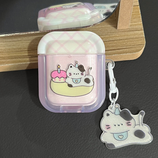 เคสหูฟังบลูทูธไร้สาย ลายการ์ตูนแมวน่ารัก กันกระแทก สําหรับ airpods รุ่น pro 1 2 3