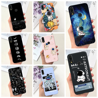 เคสโทรศัพท์มือถือ ซิลิโคนนิ่ม TPU กันกระแทก ลายนักบินอวกาศน่ารัก สําหรับ Xiaomi Redmi 7 7A Redmi7 Redmi7A