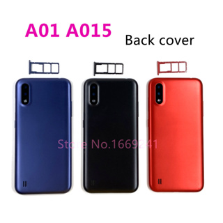 ใหม่ เคสแบตเตอรี่ด้านหลัง แบบพลาสติก สําหรับ Samsung Galaxy A01 A015F A015G A015DS