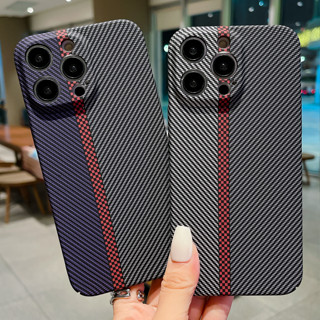 เคสโทรศัพท์มือถือ PC แบบแข็ง คาร์บอนไฟเบอร์ สําหรับ iPhone 11 12Pro Max