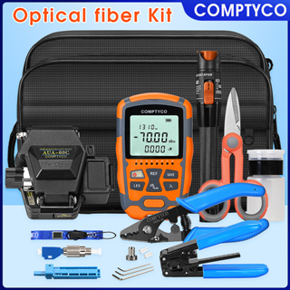 Comptyco ชุดเครื่องมือไฟเบอร์ออปติก D1 M7 -70+~10dbm 10 กม. VFL พร้อมอะแดปเตอร์ FC-LC 60c