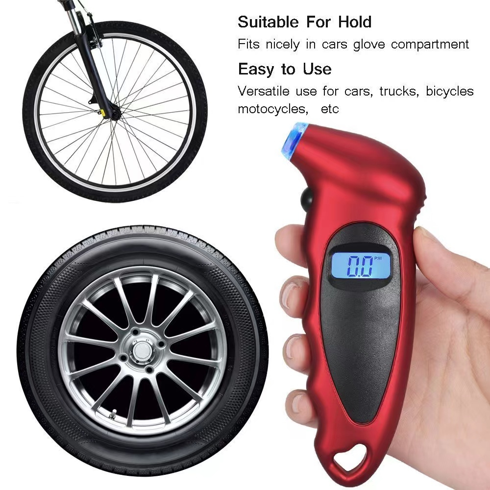 LCD Digital Tyre Tyre Air Pressure Gauge Tester Tool Tyre Tools สําหรับรถยนต์อัตโนมัติ