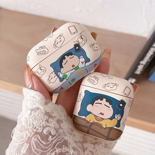 เคสป้องกันโทรศัพท์มือถือ TPU ลายการ์ตูนชินจังน่ารัก กันกระแทก สําหรับ AirPods 3 2 1 Pro 2 3rd 2nd 1st