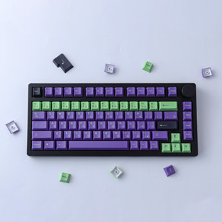 Gmk ปุ่มกดคีย์บอร์ด EVA-01 127 คีย์ PBT DYE-SUB สําหรับคีย์บอร์ด Mechanical