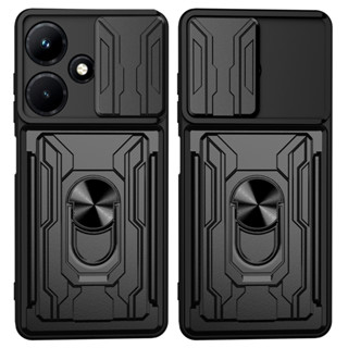 เคสแข็ง ป้องกันกล้อง และฟังก์ชั่นเครดิต กันกระแทก สําหรับ Infinix HOT 30 30i