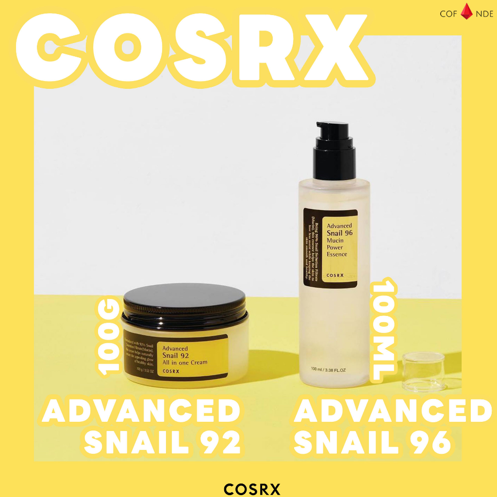 COSRX Moisturizing Energy essence Advanced Snail 96 Mucus Power essence & COSRX Advanced Snail 92 All in one Cream 100ml เซรั่ม Moisturizing ลดรอยสิว ลดเลือนริ้วรอย