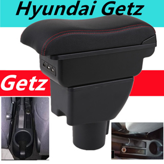 Hyundai Getz ที่เท้าแขนคอนโซลกลาง ปรับได้ พร้อม usb อุปกรณ์เสริม สําหรับรถยนต์