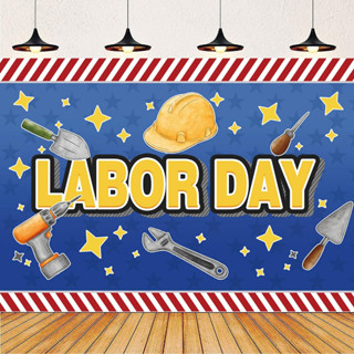 Happy Labor Day ฉากหลัง 7x5 ฟุต สําหรับตกแต่งปาร์ตี้ ฉลองวันแรงงาน