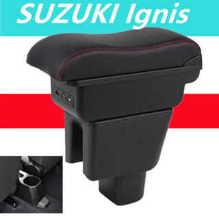 กล่องคอนโซลกลาง ที่เท้าแขน อะไหล่ดัดแปลง พร้อมกล่องเก็บ usb สําหรับรถยนต์ SUZUKI IGNIS