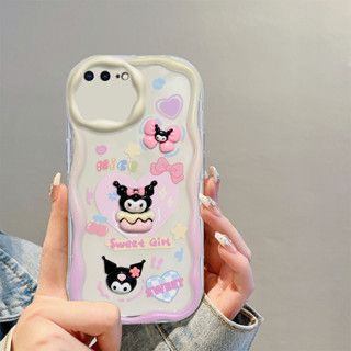 เคสโทรศัพท์มือถือ แบบนิ่ม ลายการ์ตูนคุโรมิ 3D สําหรับ iPhone 7 Plus iPhone X XS XS Max XR iPhone 6 6s 7 8 Plus iPhone 11