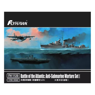 Flyhawk 1/700 FH1120 Battle of the Atlantic: ชุดป้องกันเรือดําน้ํา