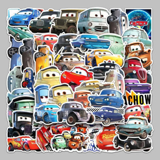 สติ๊กเกอร์การ์ตูน movie cars/lightning mcqueen กันน้ําสําหรับกระเป๋าเดินทาง/แล็ปท็อป/รถยนต์ 50 ชิ้น