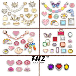 Fhz™ Crocs Jibitz จี้โลหะ รูปรองเท้า ดอกไม้ เครื่องประดับ DIY สําหรับผู้หญิง และผู้ชาย ตัวติดรองเท้า crocs ตัวติดรองเท้า จิ๊บบิท ติด รองเท้า crocs