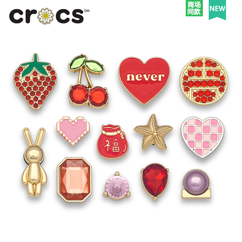 Crocs Jibbitz จี้โลหะ รูปรองเท้า ดอกไม้ หัวเข็มขัด สร้างสรรค์ เครื่องประดับ สําหรับผู้หญิง และผู้ชาย DIY