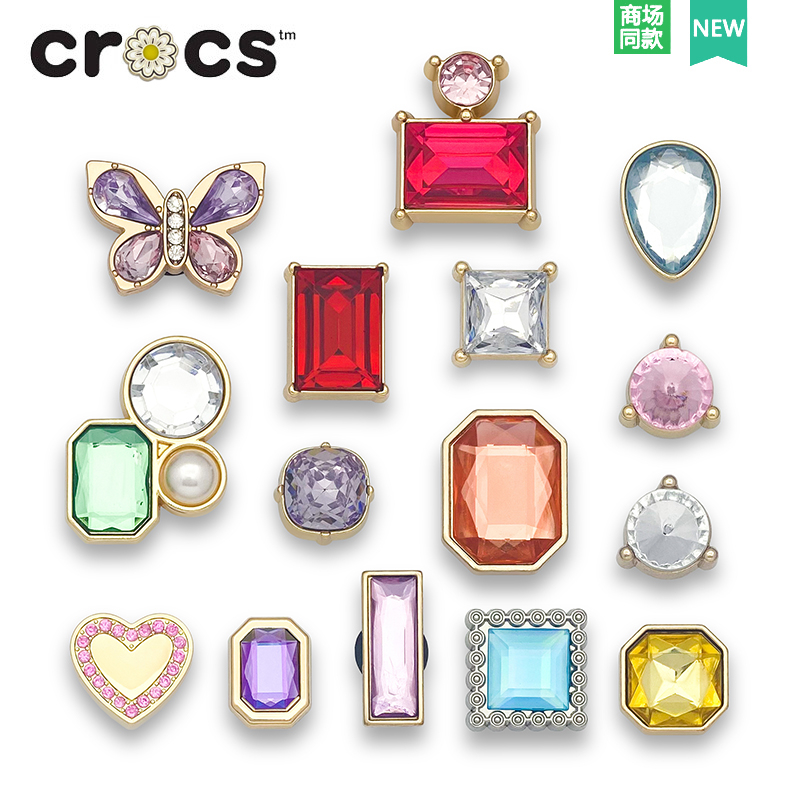 Crocs Jibbitz จี้โลหะ รูปรองเท้า ดอกไม้ หัวเข็มขัด สร้างสรรค์ เครื่องประดับ สําหรับผู้หญิง และผู้ชาย DIY