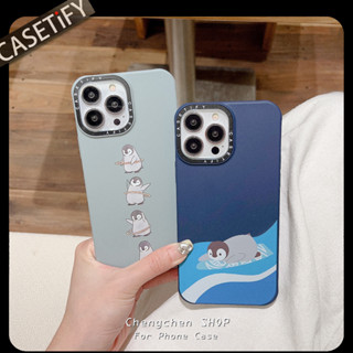 Casetify เคสโทรศัพท์มือถือ ลายเพนกวินน่ารัก สําหรับ Iphone 14ProMax 12Pro XS 11 12Promax 13Promax 11 12 13