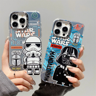 เคสโทรศัพท์มือถือ TPU ลาย Star Wars หรูหรา สําหรับ iPhone 15 14 Pro Max 13 Pro Max