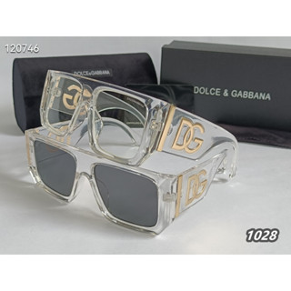 2024 Dolce&amp;Gabbana D&amp;G แว่นตากันแดด อัลตราไวโอเลต ทรงสี่เหลี่ยม หรูหรา พร้อมกล่อง A05