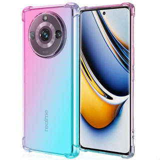 เคสโทรศัพท์มือถือแบบใส กันกระแทก ไล่โทนสี สําหรับ Realme 11 10 Pro+ - Realme 10T - Realme 9i 4G 5G