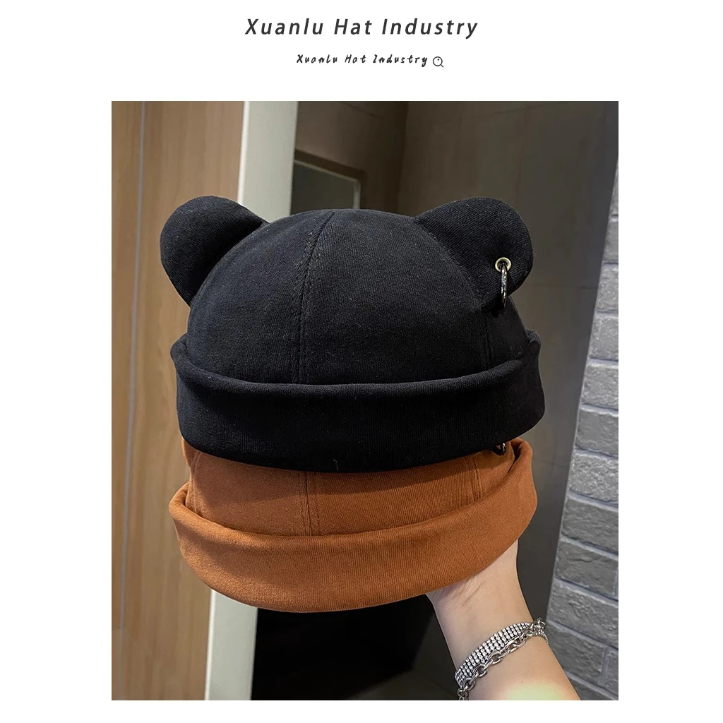 หมวกหนัง แต่งหูแมว สไตล์เกาหลี thumbnail 4