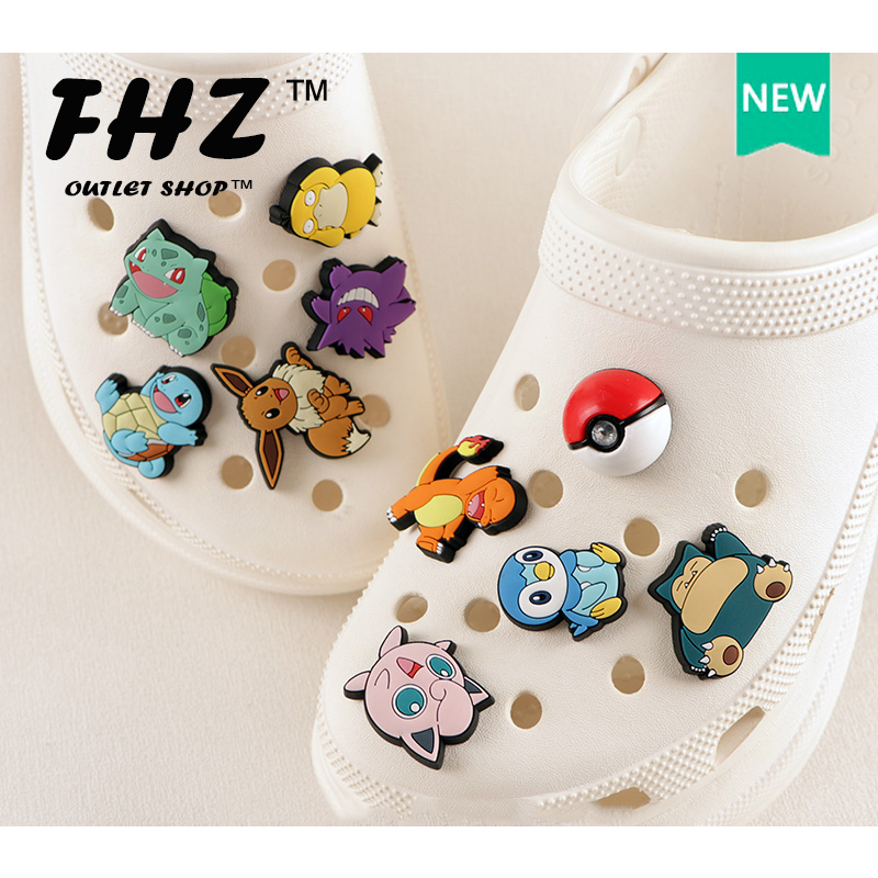 CROCS <3H> จิ๊บบิต จี้รูปโปเกม่อน 16 ทรง คุณภาพสูง ของแท้ จิ๊บบิตซ์
