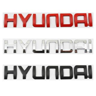 สติกเกอร์โลหะ ลายโลโก้ HYUNDAI 3D สําหรับติดตกแต่งรถยนต์ HYUNDAI