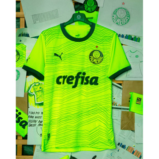 เสื้อกีฬาแขนสั้น ลายทีมชาติฟุตบอล Palmeiras Third Away Match 23-24 Season คุณภาพสูง ไซซ์ S-4XL