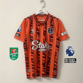 เสื้อกีฬาแขนสั้น ลายทีมชาติฟุตบอล Everton 23/24 ไซซ์ S-4XL