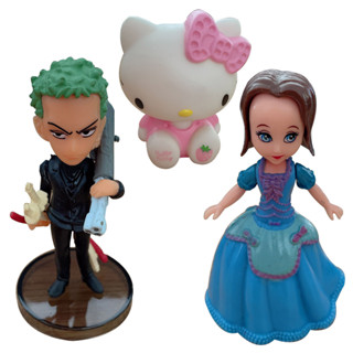 โมเดลฟิกเกอร์ PVC อนิเมะเจ้าหญิงโซเฟีย วันพีช Roronoa Zoro Hello Kitty ขนาด 7 ซม. - 9 ซม. - 10 ซม.