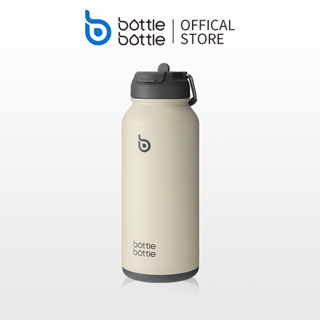 BOTTLE BOTTLE ขวดน้ําสเตนเลส มีฉนวนกันความร้อน 32 ออนซ์ พร้อมหลอดดูด และฝาปิด และกล่องเก็บยา สําหรับเล่นกีฬากลางแจ้ง