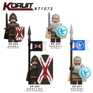 ใหม่ ฟิกเกอร์ทหาร Game of Thrones Ailin Guard Valley Knight Pavise Crossbowmen KT1073