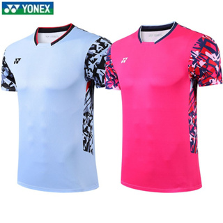 New Yonex ชุดกีฬา เสื้อเทนนิส แขนสั้น ระบายอากาศ ดูดซับเหงื่อ แห้งเร็ว สําหรับผู้ชาย และผู้หญิง