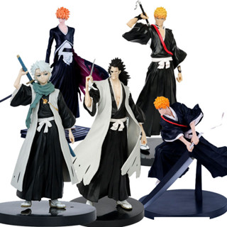 Bleach โมเดลฟิกเกอร์ PVC อนิเมะ Hitsugaya Toushirou Kurosaki Ichigo Zaraki Kenpachi สําหรับเก็บสะสม