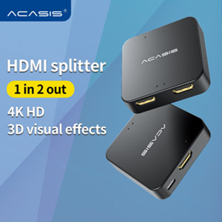 Acasis Hdmi Splitter Full Hd 4K 3 D 1 In 2 Out 1080 P กล้องวิดีโอ 1X2