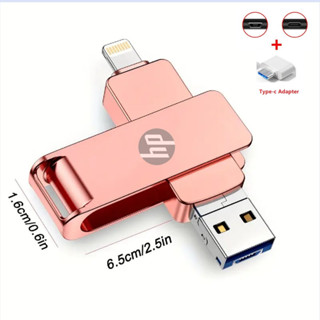 ของแท้ แฟลชไดรฟ์ Usb 3.0 OTG 4 in 1 ความเร็วสูง กันน้ํา สําหรับ iphone ios android phone 1TB