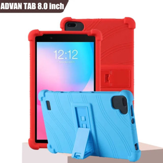 ADVAN Tab Belajar Elite 8/Tab Elite 8/TAB Gallilea /Tab 8 Inch Tablet Case Shockproof Soft Silicone Protective Case Stand Cover